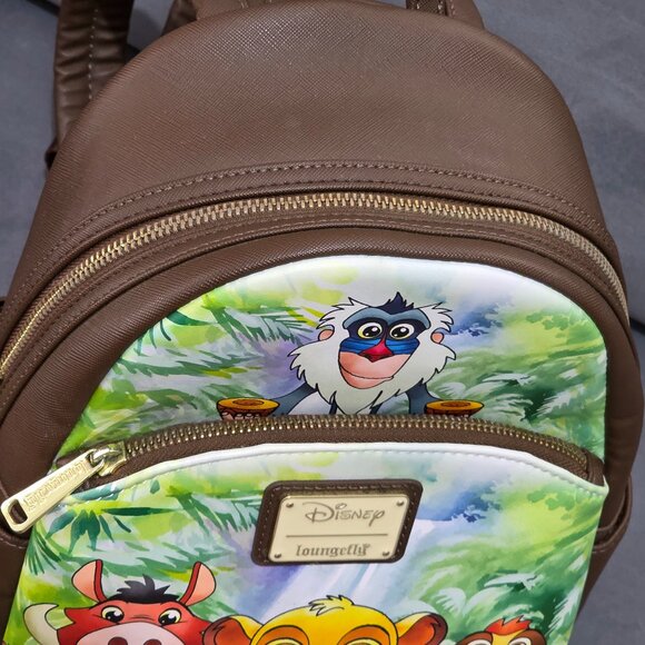 Loungefly Disney The Lion King Chibi Simba & Friends Mini Backpack –VG Used Con. - Picture 11 of 16